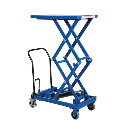 Vestil Premium Double Scissor Cart, 300 lb. Cap, 19-1/2"W, 33"L CART-300-D-FR